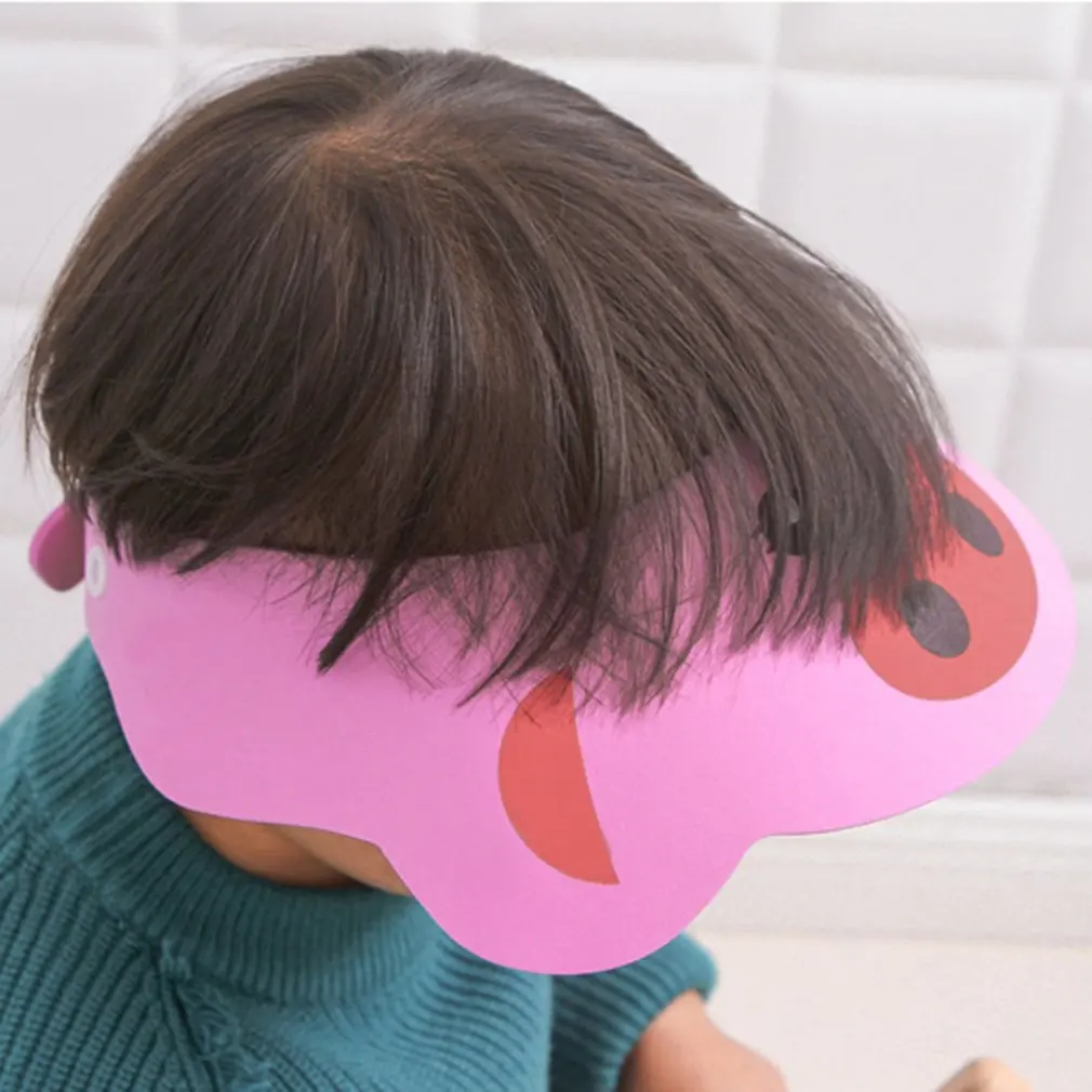 Visera de ba&ntilde;o para ni&ntilde;os, gorro ajustable para Baby Shower, protege el champ&uacute;, Escudo de lavado de pelo para ni&ntilde;os, impermeable-2