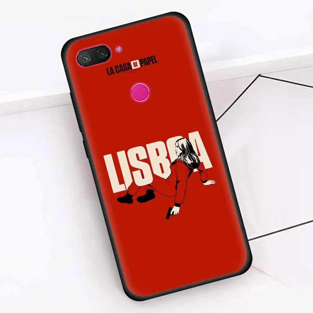 Мягкий силиконовый чехол для Xiaomi Mi 8 9 A2 SE Lite Pro 6 F1 A1 5X A3 черный телефона Испания TV La