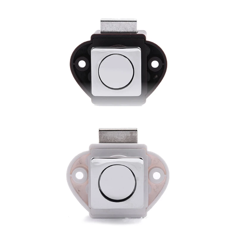 

G99F RV Cabinet Push Button Latch Replacement 20mm Keyless Entry Cupboard Lock Metal Latch Button Locks for Drawer Door