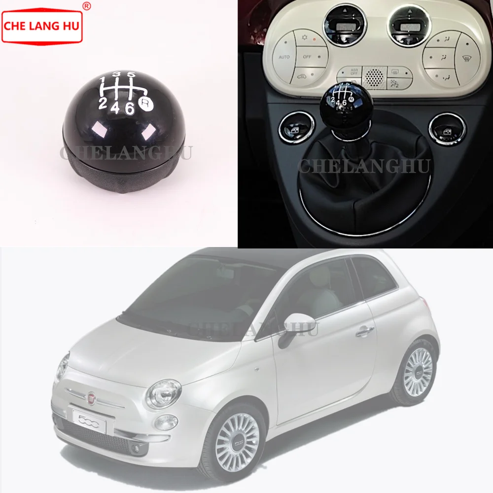 Для Fiat 500C 2009 2010 2011 2012 2013 2014 2015 автомобильный Стайлинг 6 скоростей Рычаг