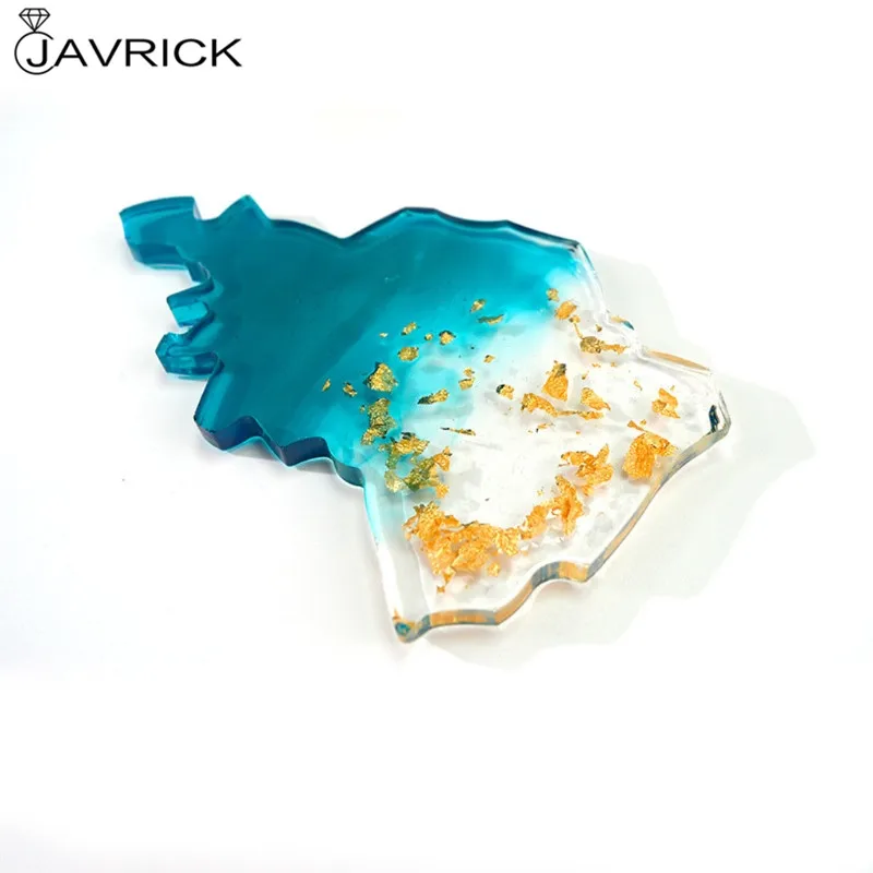 

Seven Continents Map Coaster Resin Molds DIY Silicone Tray for Fruit Cup Geode Agate Platter Epoxy Resin Molds Art Craft