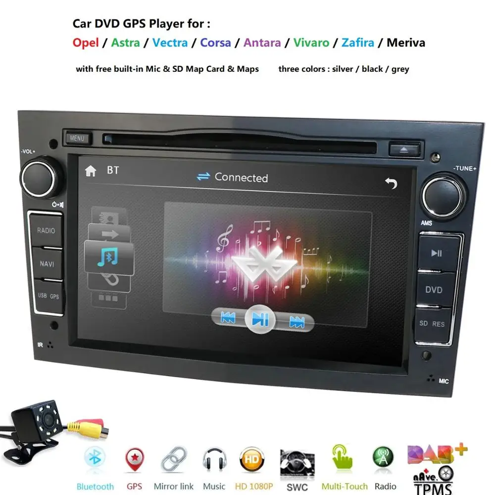 Специальный автомобильный DVD плеер 7 дюймов для Opel Astra H от 2004 и Combo Corsa C 2006 D DTV BT