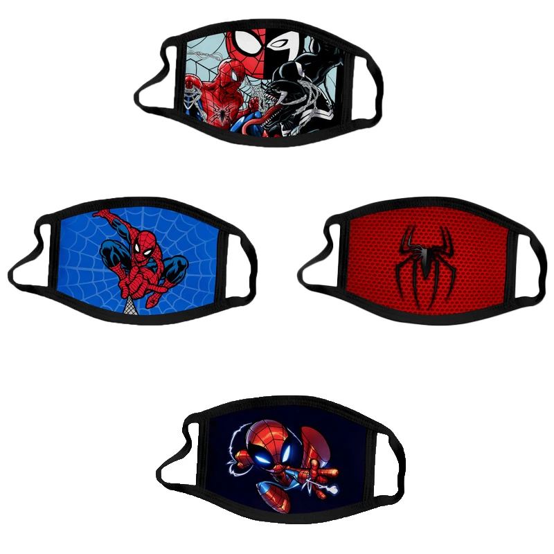 4 шт./компл. Детские маски с супергероями marvel защитные хлопковые изображением