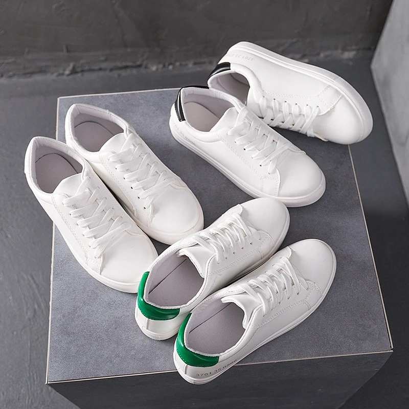 Женские кроссовки Fuijin Повседневные Удобные из искусственной кожи на платформе