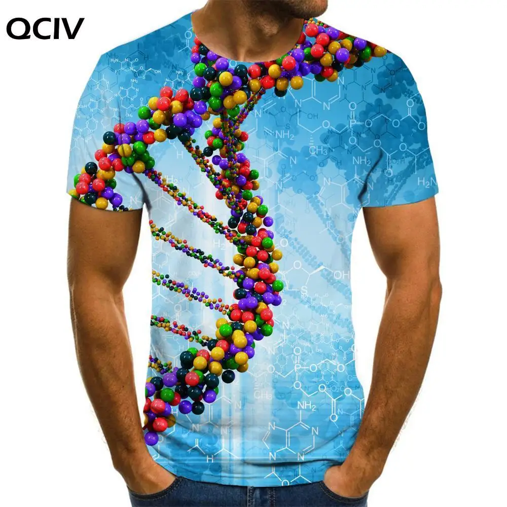 

Брендовая футболка QCIV с геометрическим рисунком, Мужская красочная аниме одежда, Забавные футболки с графикой, футболки в стиле Харадзюку, ...
