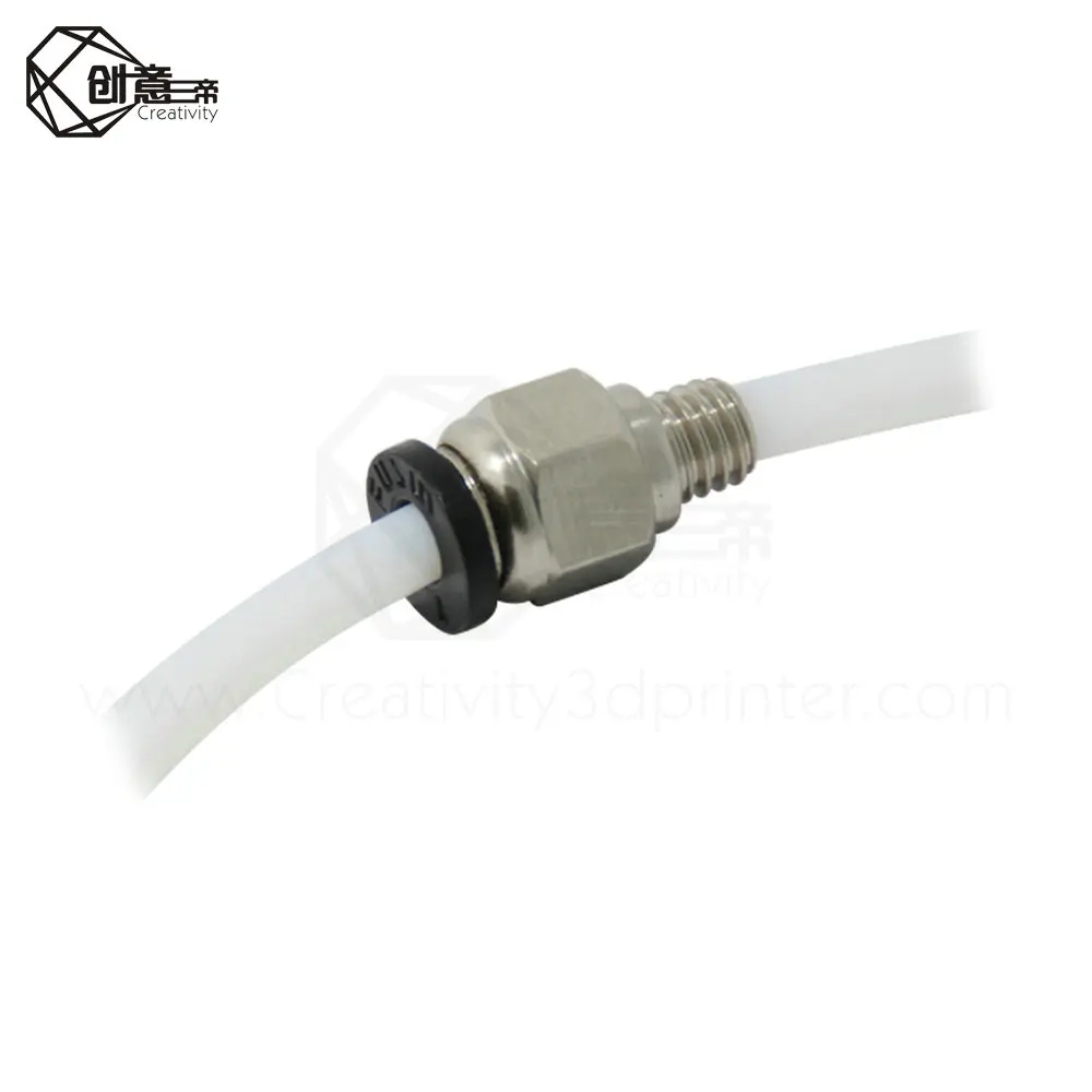 2 шт. PC4 M6 пневматические соединители прямые воздушные фитинги для фторопластовая