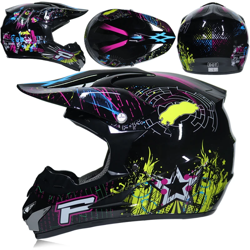 MSUEFKD Лидер продаж мотокросс шлем ATV мотоциклетный шлем Para Moto Casco внедорожные грязи Горные Шлем для езды на мотоцикле, в горошек - Цвет: 23