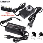 Настраиваемый источник питания переменного тока в постоянный ток, 3 в, 5 В, 6 в, 9 В, 12 В, 15 в, 18 В, 24 В, 1 А, 2 А, 5 А, универсальный адаптер питания 220 В в 12 В