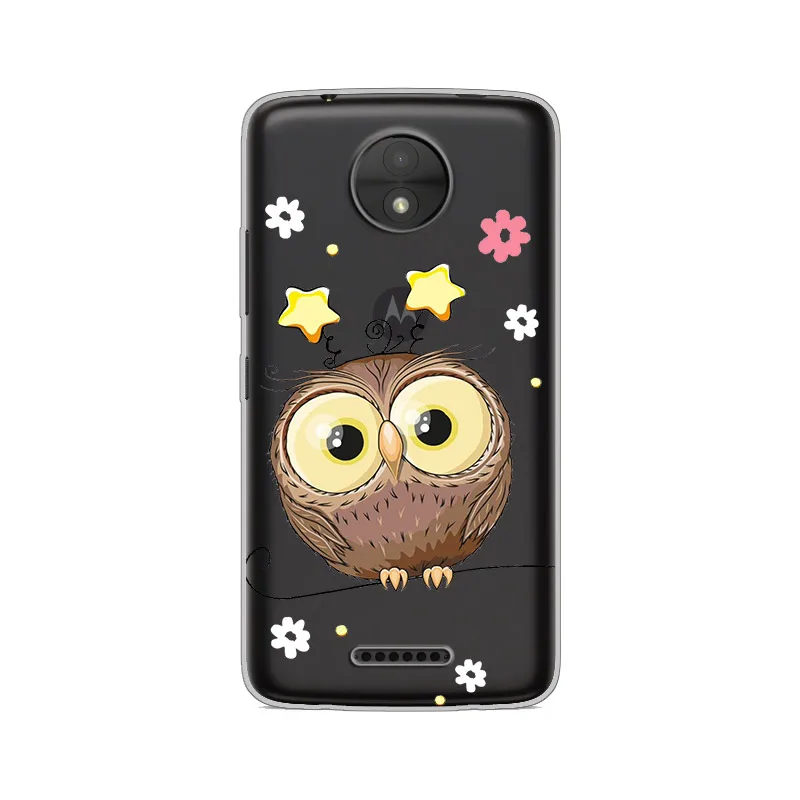 Ciciber Животные Сова для Motorola Moto C Z2 Z3 ONE P30 G4 G5 G5S G6 E3 E4 E5 Play Plus Power M X4 чехол мягкий