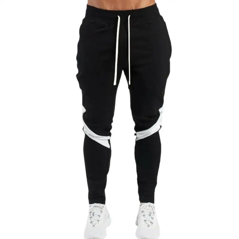 

Men Drawstring Jogger Pants Track Bottom Slim Fit Sports Sweatpants Trousers