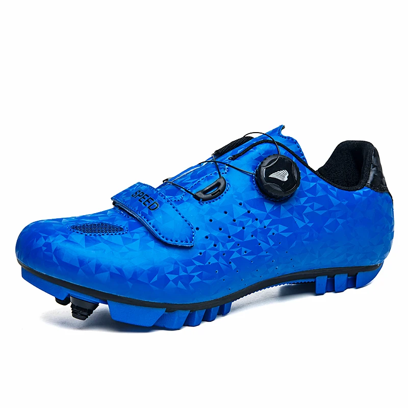 

New style self-locking non-locking Velcro road and mountain cycling shoes non-slip wear-resistant couple cycling shoes
