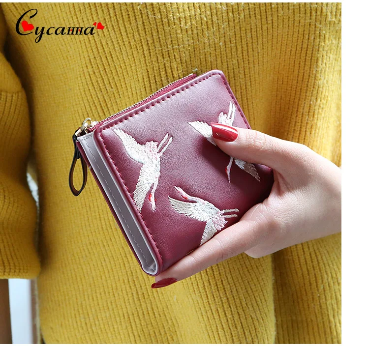 Женский роскошный бренд знаменитые мини кошельки с птицами женские вышивкой