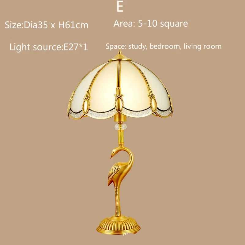 Европейская настольная лампа для спальни прикроватная американская креативная