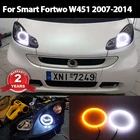 SMD хлопковая светодиодная подсветка Switchback Angel Eye Halo Ring Kit для Smart Fortwo W451 2007-2014
