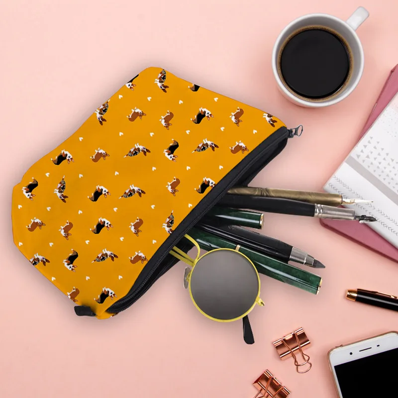 

Cute Dog Waterproof Printing Clutch Phone Bags Travel Cosmetic Bag Female Portable Storage Bag Mini Makeup Bags for Women