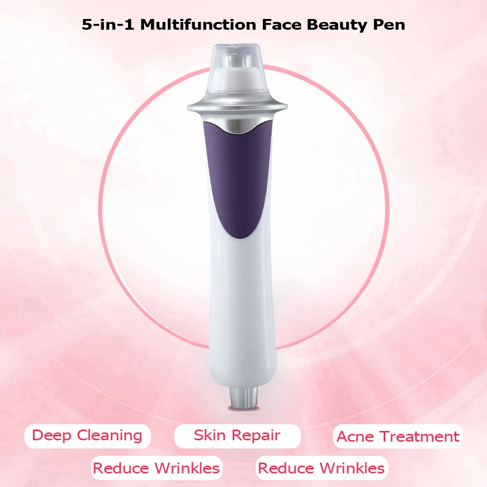 

RF EMS Face Beauty Pen Radio Frequency Massager Pore Cleaner Skin Tightening Anti-Wrinkle Remover Skin Rejuvenation Care Device