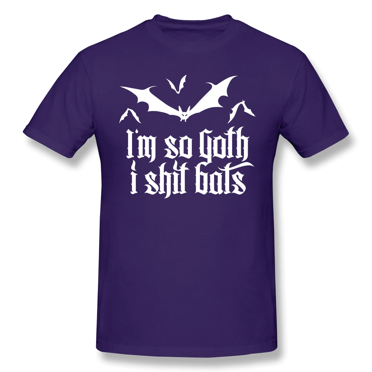Новая летняя футболка I'm So Goth I держать летучие мыши № (белая) из хлопка с