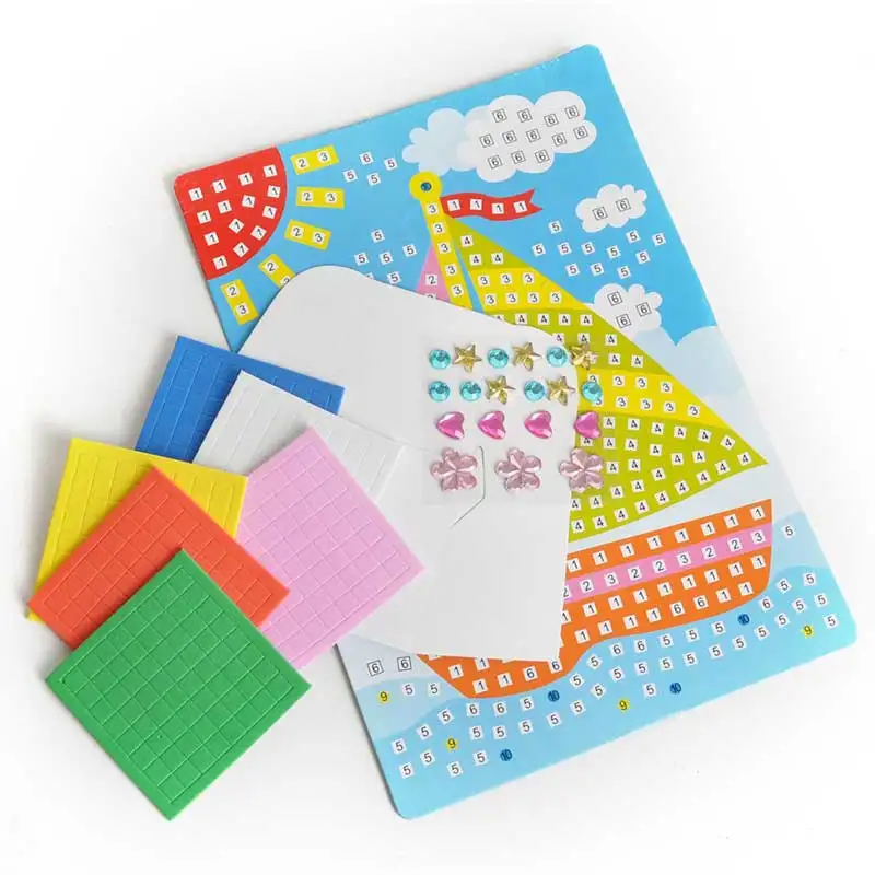 3D Детский обучающий пазл-Мозаика из ЭВА своими руками искусство мультфильм