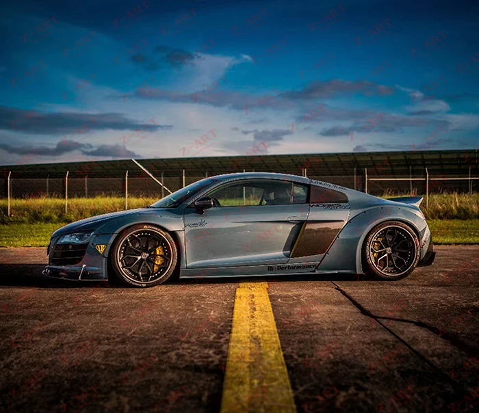Z-ART комплект расширителей колесных арок ДЛЯ Audi R8 2008- широкий Тюнинг Комплект для Audi R8 широкие аэродинамические наборы для тела Audi R8