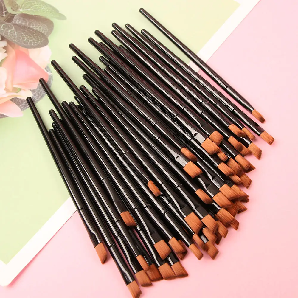 

50pcs/Lot Eyebrow Brush Eye Brushes Set Eyeshadow Mascara Blending Pencil Brush Makeup Brushes MakeUp Tools Accessories