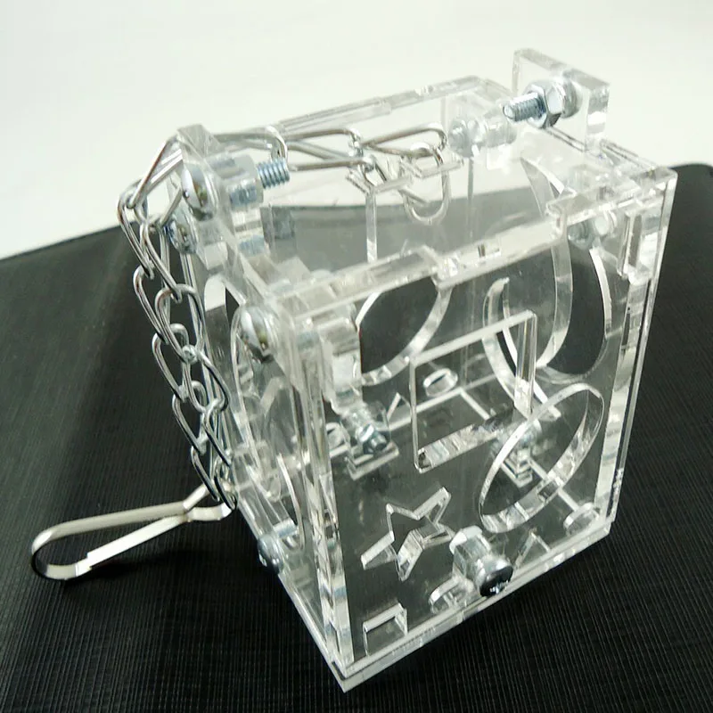 Портативная прозрачная акриловая кормушка для птиц подвесная игрушка кормления