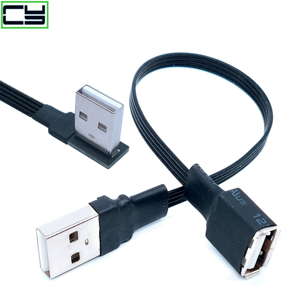 Удлинительный Кабель USB 2 0 A гнездовая панель крепление к мужчине справа слева