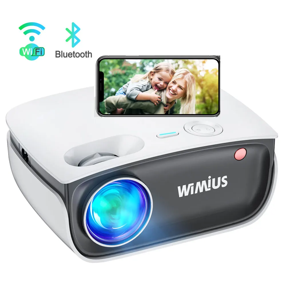 WiMiUS S25 HD جهاز عرض صغير محمول جهاز عرض للهاتف اللاسلكية النسخ المتطابق التكبير 720P 1080P 300 