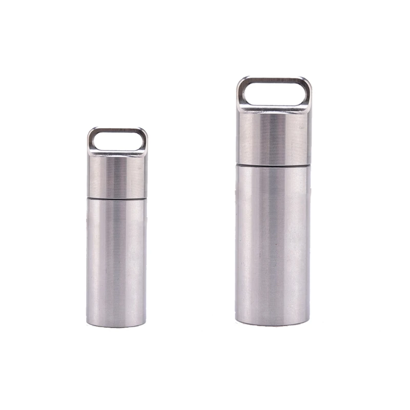 

Multifunctional Insulated Small Bottle Small Pocket Pill Box Keychain Medicine Outdoor Camping Sealed Bottle Pill Box