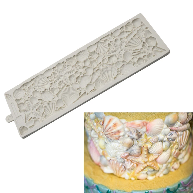 SHENHONG силиконовая форма для кондитерских изделий в виде ракушек морских |