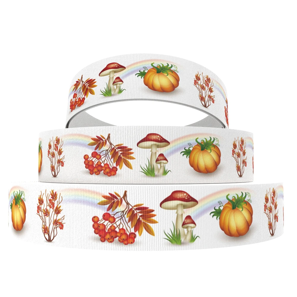 1081566006 David accessories 50 ярдов/рулон на День Благодарения, с рисунком героев из мультфильма; корсажная лента DIY Материал обечайки домашнего украшения, ленты, 50Yc7807 - Цвет: 1081566006