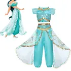 Аладдин костюм принцессы фей костюм для детей Хэллоуин косплей фантазии девушки платье Спящей красавицы маскарадный Vestiidos