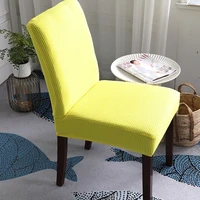 yaapeet soild color christmas chair cover home dining chair covers keep warm spandex elastic cloth universal stretch