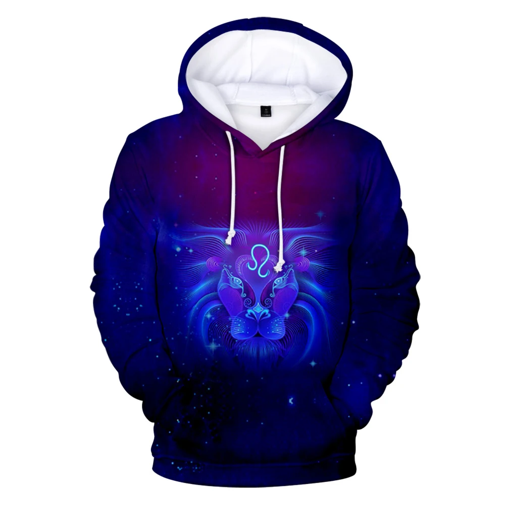 

12 Zodiac Signs Hoodies Hoodie Sweatshirt Aries Taurus Gemini Cancer 12 Constellation 3D Hoody Clothing Print Casual Full