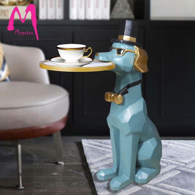 MGT нордическая ротовая тарелка Doberman коробка для салфеток полка скульптура собаки