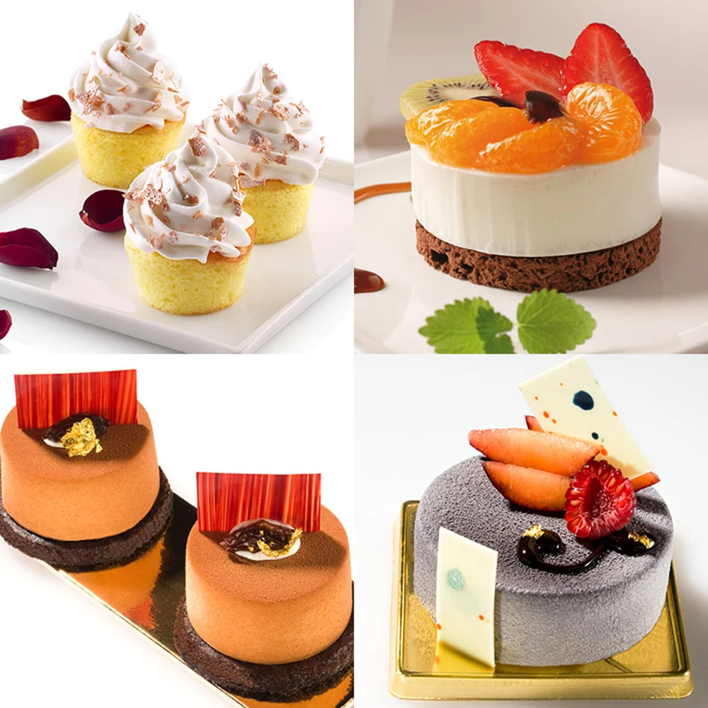 

Cake Pudding Silicone Mold Dessert Baking Round Jelly Gummy Soap Mini Muffin Mousse Cake Decoration Bakeware Bread Biscuit Tools