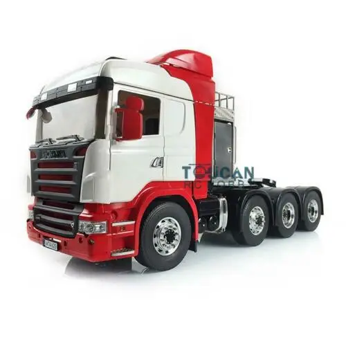 1/14 LESU металлический шасси RC трактор грузовик DIY Hercules Sca 8*8 кабина Tmy