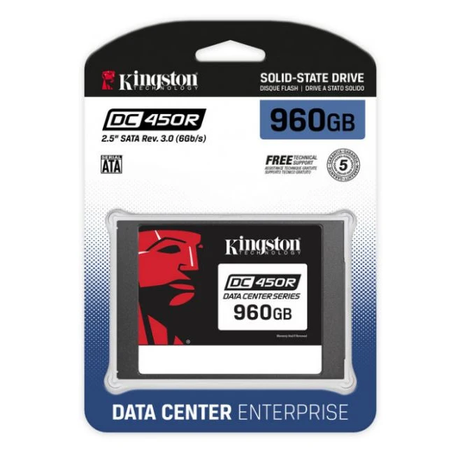 Твердотельный накопитель Kingston DC450R SEDC450R/960G SSD 2.5&quot 960GB SATA-III | Компьютеры и офис