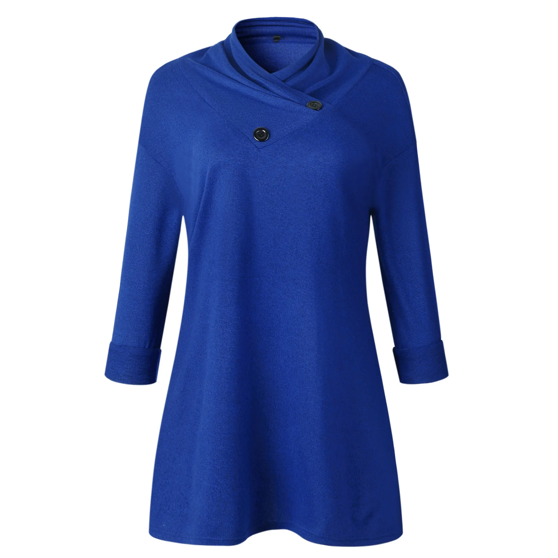 Women Turtleneck Sweatshirts 2019 New Arrival Long Winter Pullovers Hoodies Gray Blue S-XL GMT23 | Женская одежда