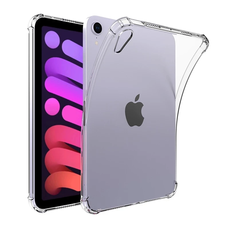 

Прозрачный силиконовый чехол для iPad Mini 6, противоударный Ультратонкий Прозрачный чехол для Apple 2021 Mini 6 8,3, чехол