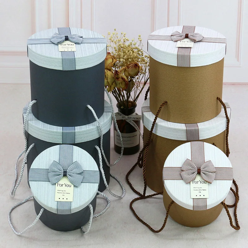 3 шт набор новый простой и свежий Подарочная коробка Круглый Свадебный подарок