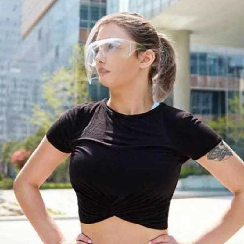 1 ПК полная защита лица прозрачный Пластик Безопасность маска предотвращает