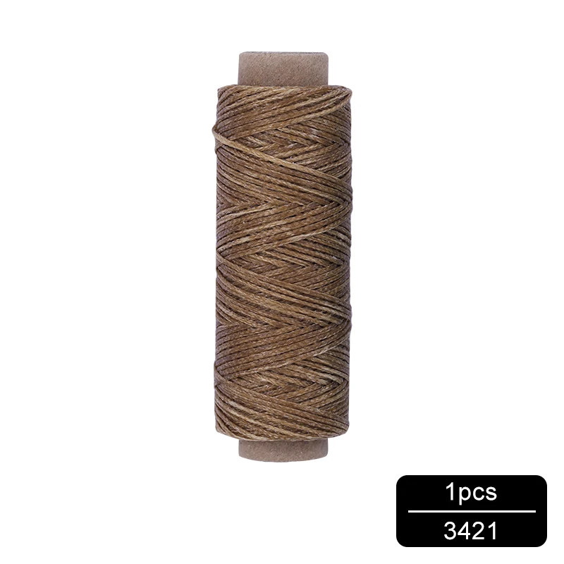 NO.3421 MIUSIE 1 шт. 50 м 150D 1 мм кожаный вощеный шнур для DIY инструмент для рукоделия ручная строчка плоская Вощеная швейная линия - Цвет: NO.3421