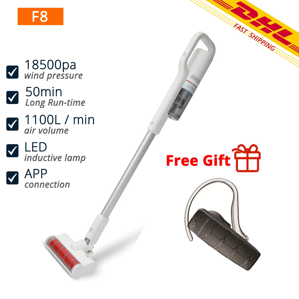 Roidmi F8 ручной пылесос для дома пылесборник низкий уровень шума Циклон Bluetooth Wifi
