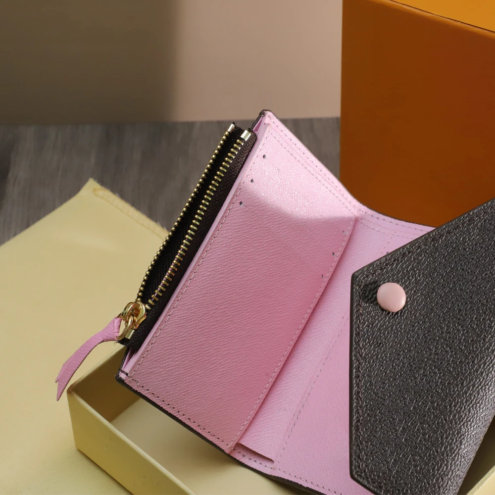 

Top Quality Luxury Designer Folding Wallet Cute Coin Purse Women's Credit Card Holder Wallet Bill Compartment Free Shipping