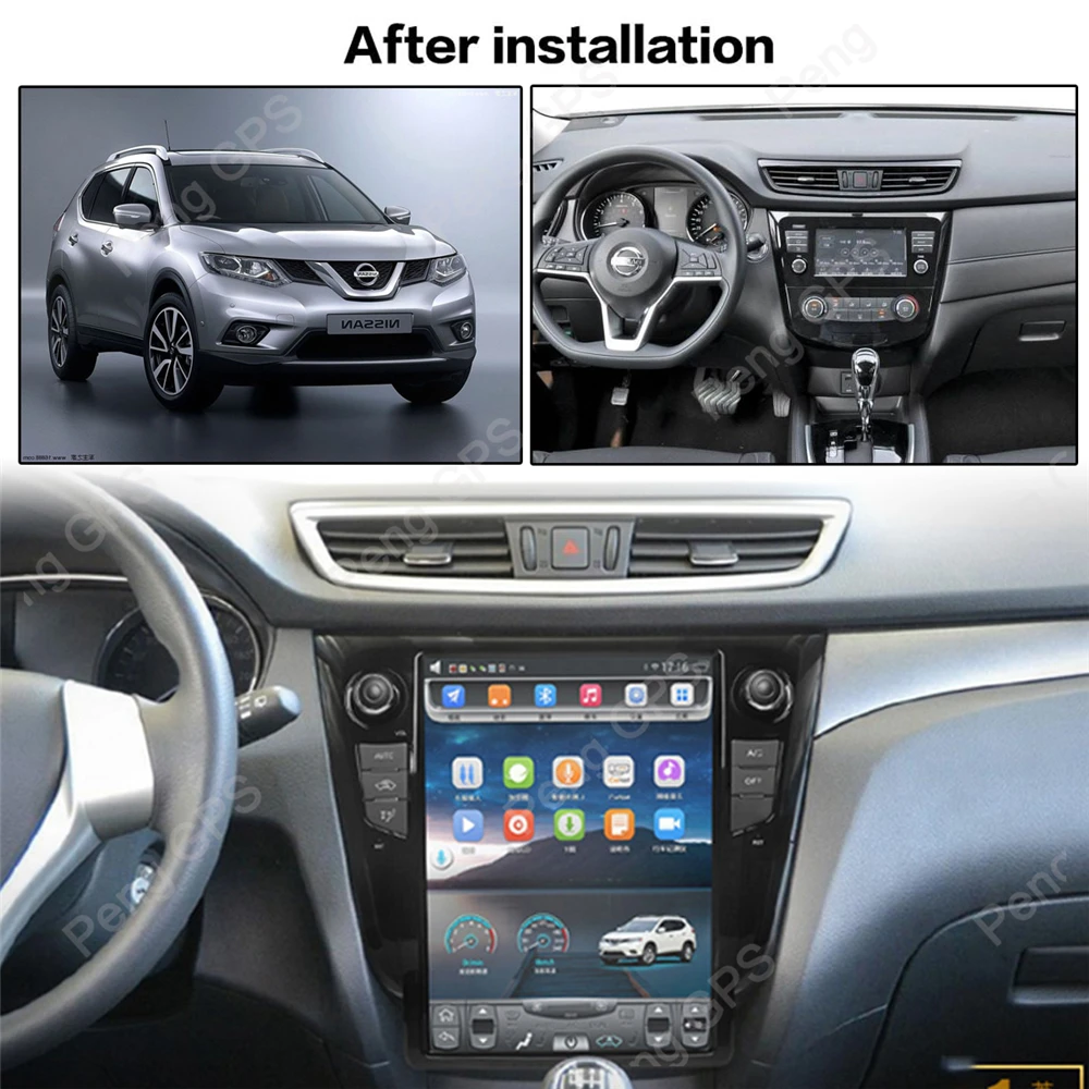 Android 8,1 Тесла вертикальный экран gps навигация для Nissan X-Trail 2013- аудио плеер 12," In-dash Carplay 1920*1080 блок