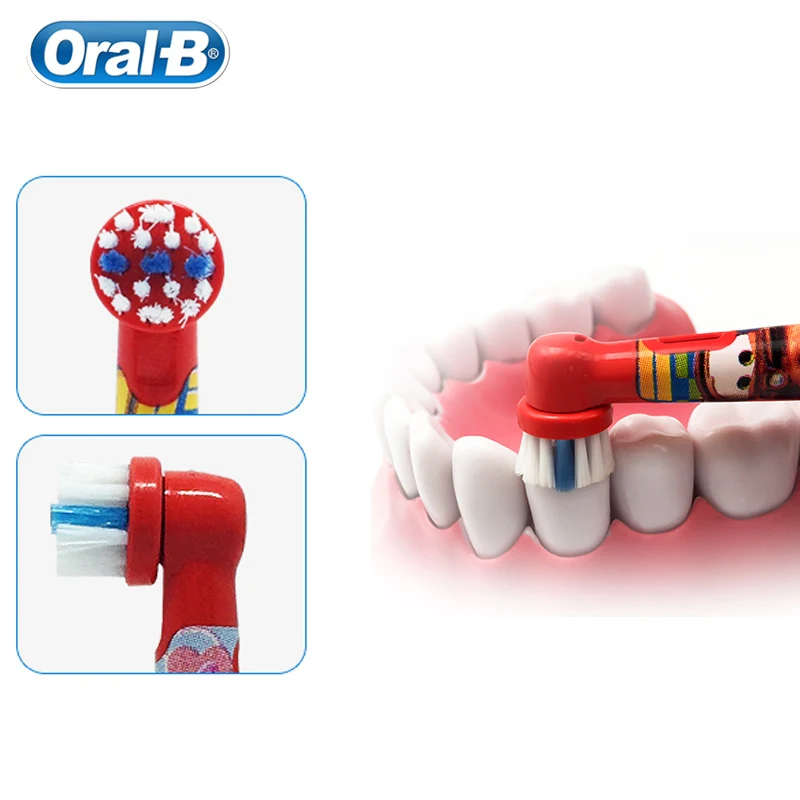 Электрическая зубная щетка Oral B для детей сменная с мягкой щетиной Braun Vitality