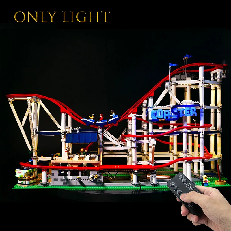 Only Remote Control Led Light Kits For 10261 Roller Coaster Building Blocks Toy Bricks Lighting Set Refill Gift (Not With Model) |