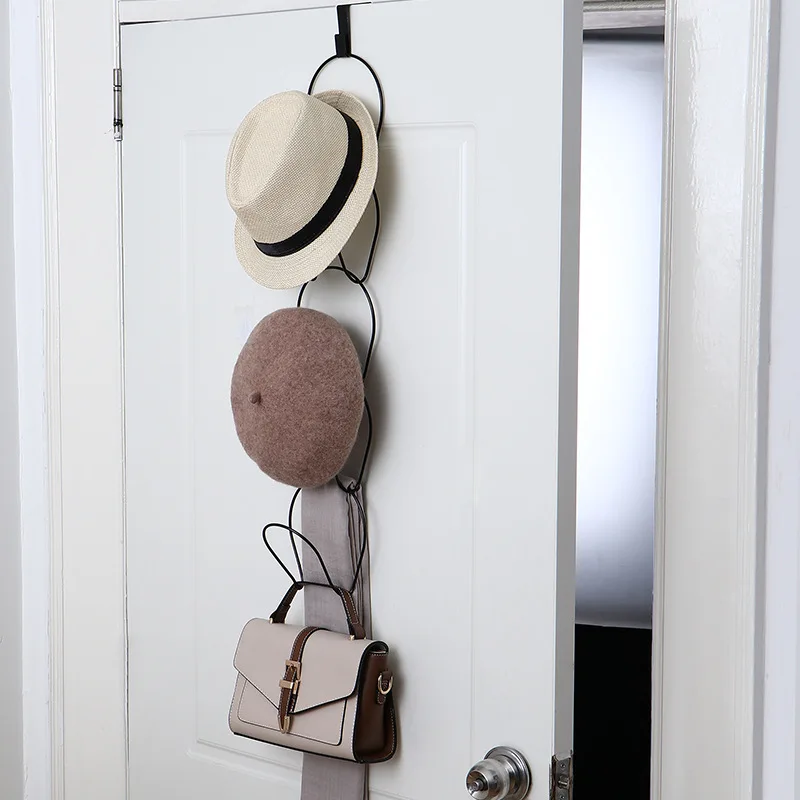 Фото Подвесная полка многофункциональная вешалка на дверь держатель для ключницы