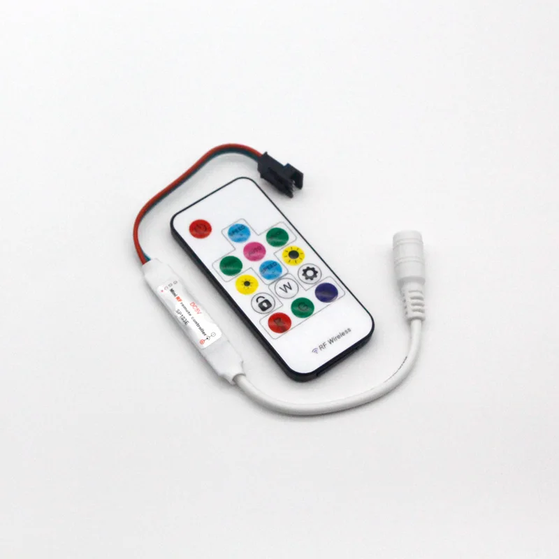 SP103E 14Key Wireless Remote Mini RF LED Controller For WS2812 WS2811 SK6812 Dream Color 5050 Light Strip light DC 5V 12V | Лампы и
