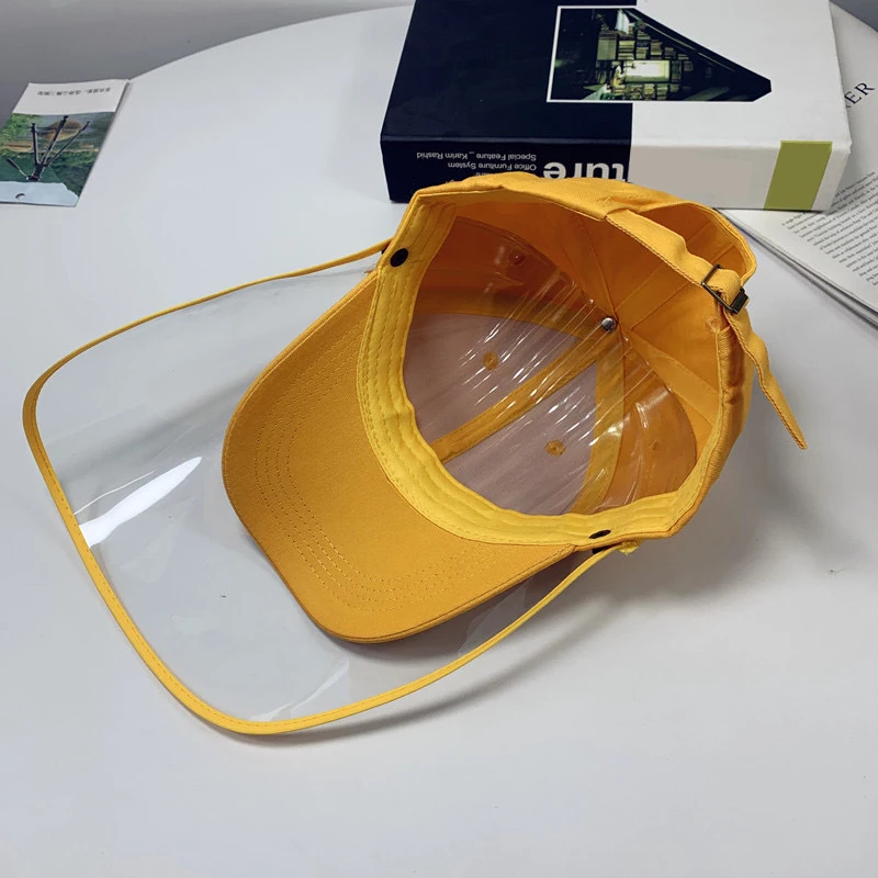

Children Anti-spitting Protective Hat Summer Solid Color Baseball Protective Cap Anti-spitting Protective Hat Removable